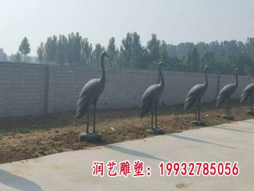 公園銅雕仙鶴 保定仙鶴黃銅雕塑定制廠家