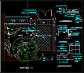 現代風格園林景觀小庭院設計方案CAD解析